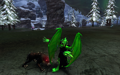 Bad demon dog!  Down!  Good boy.